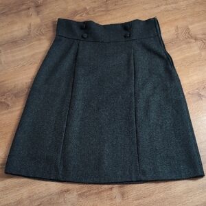 Modcloth Dark Gray A-Line Skirt